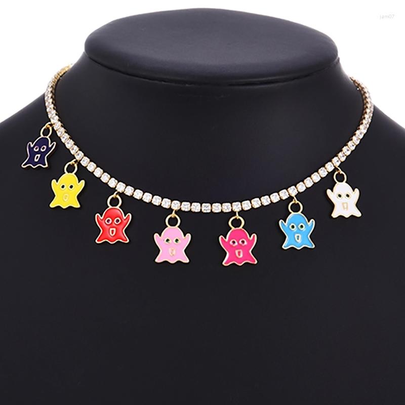 Pendant Necklaces Personality Ghost For Women Girl Halloween Jewelry Accessories Luxury Rhinestone Statement Necklace 2022 
Pendant Necklaces Personality Ghost For Women Girl Halloween Jewelry Accessories Luxury Rhinestone Statement Necklace 2022