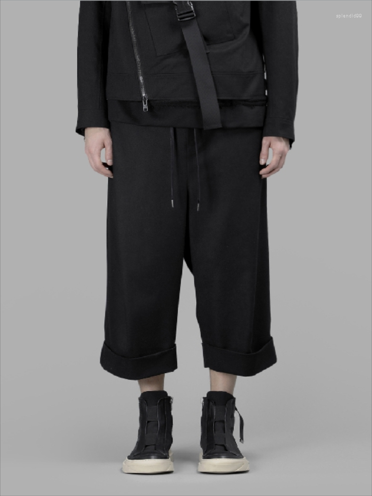 Men' Pants Spring And Autumn Men' Three-dimensional Wide Leg With Curl Hem Loose Pure Nine Straight, Black
Men' Pants Spring And Autumn Men' Three-dimensional Wide Leg With Curl Hem Loose Pure Nine Straight, Black