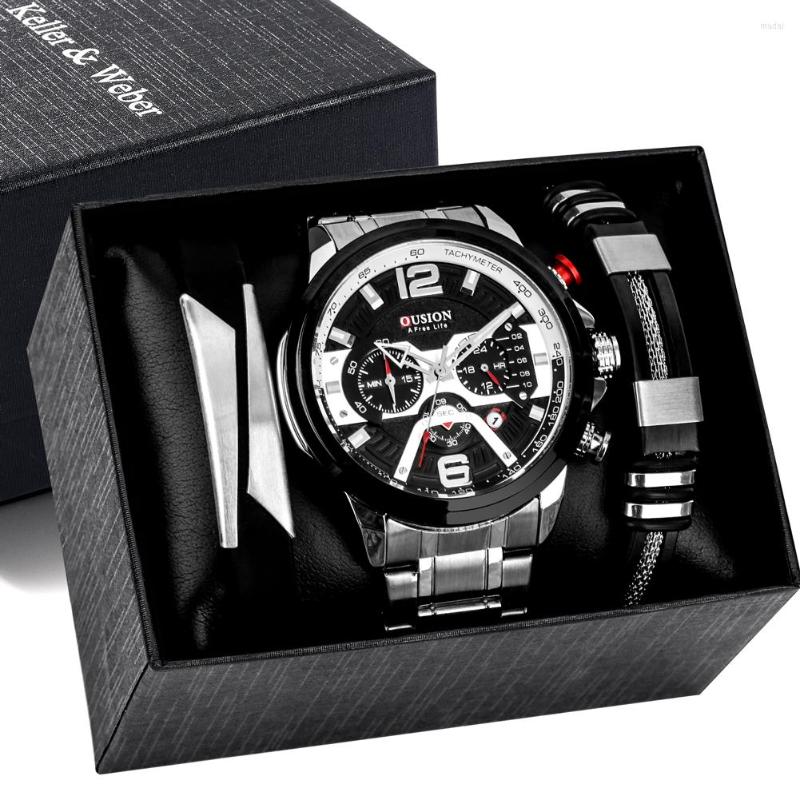 Wristwatches Fashion Watch Men Luxury Gift Set Multifunction Chronograph Quartz With Bracelet For Boyfriend Reloj Hombre, Only watch 01
Wristwatches Fashion Watch Men Luxury Gift Set Multifunction Chronograph Quartz With Bracelet For Boyfriend Reloj Hombre, Only watch 01