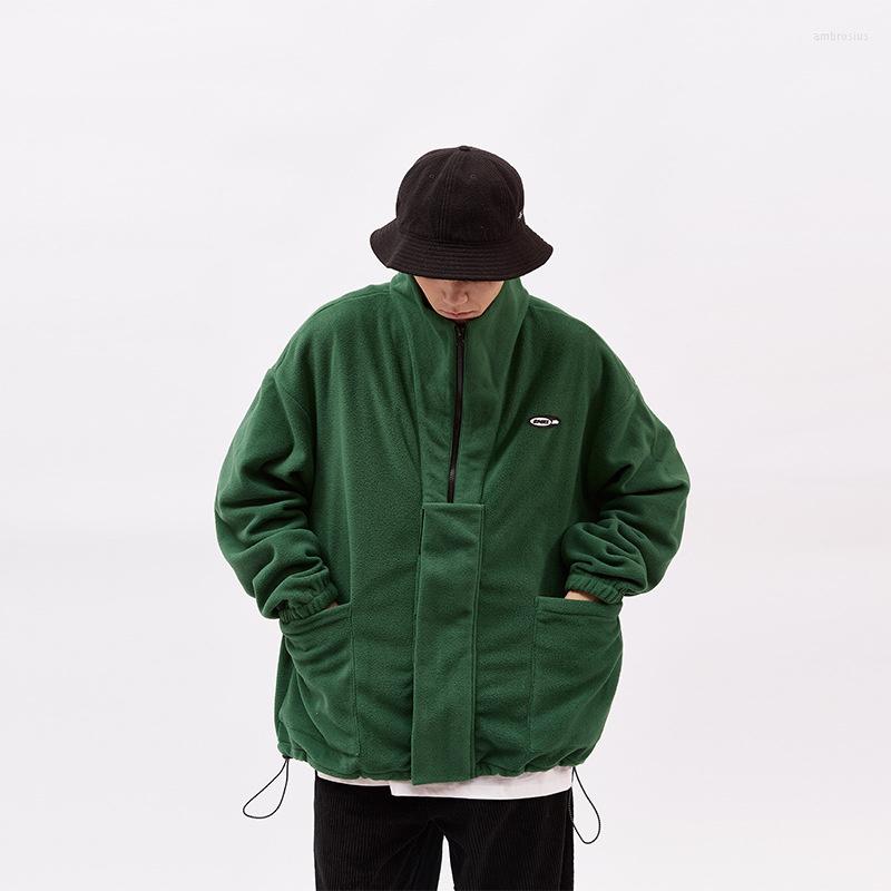 Men's Jackets Japan Men's Style Workwear Green Fleece Jacket Stand Collar Long Sleeve Autumn Loose Oversized Casual Coat 2D1723, Black
Men's Jackets Japan Men's Style Workwear Green Fleece Jacket Stand Collar Long Sleeve Autumn Loose Oversized Casual Coat 2D1723, Black
