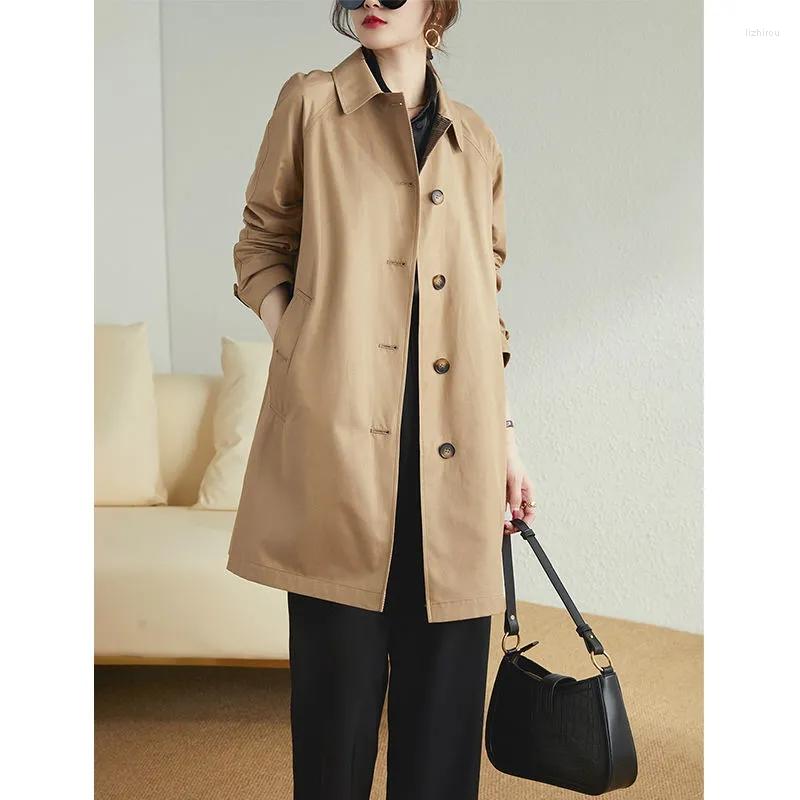 Women's Trench Coats Spring Autumn 2022 All-match Windbreaker Women's Mid-length Korean Style Loose British Jacket Plus Size Coat Femme, Khaki
Women's Trench Coats Spring Autumn 2022 All-match Windbreaker Women's Mid-length Korean Style Loose British Jacket Plus Size Coat Femme, Khaki