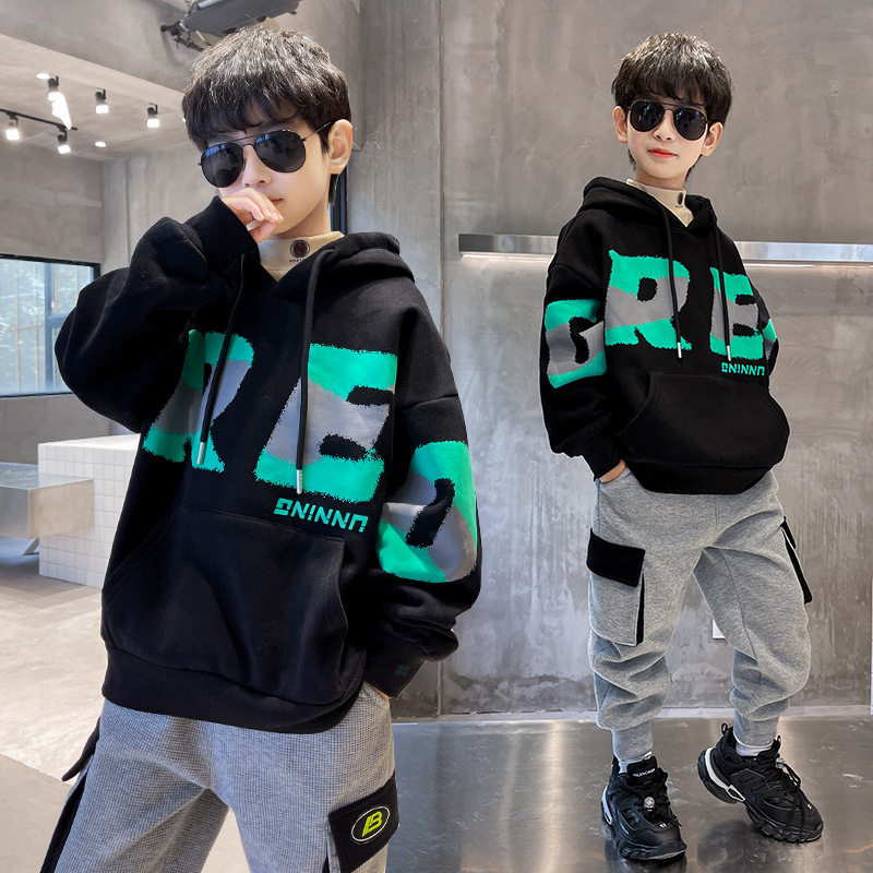 Pullover Boys Spring Autumn Long Sleeve Tops Fashion Children Hooded Sweatshirts Teen Boy Black Purple 5 6 7 8 9 11 14 Years 221010, Green
Pullover Boys Spring Autumn Long Sleeve Tops Fashion Children Hooded Sweatshirts Teen Boy Black Purple 5 6 7 8 9 11 14 Years 221010, Green