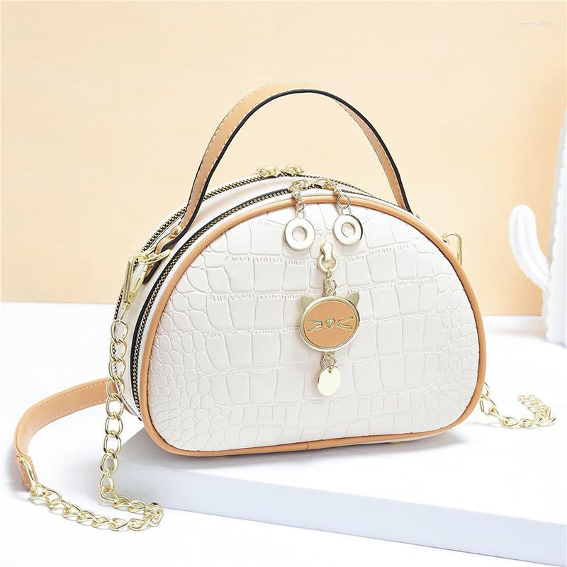 Evening Bags Crocodile Leather Small Shoulder Bag Luxury Handbags For Women 2022 Fashion High Quality Round Chain Strap Crossbody, Black
Evening Bags Crocodile Leather Small Shoulder Bag Luxury Handbags For Women 2022 Fashion High Quality Round Chain Strap Crossbody, Black
