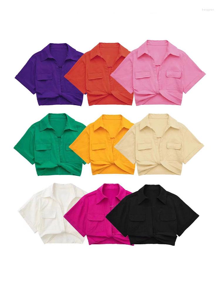 Women's Blouses Women 2022 Fashion Linen Blend Knotted Short Vintage Lapel Collar Sleeve Pocket Female Shirts Chic Tops, Green
Women's Blouses Women 2022 Fashion Linen Blend Knotted Short Vintage Lapel Collar Sleeve Pocket Female Shirts Chic Tops, Green