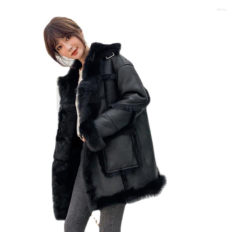 Women's Leather Women Winter Genuine Jacket Sheepskin Shearling Coat Womens Fur One Real Jackets, Black
Women's Leather Women Winter Genuine Jacket Sheepskin Shearling Coat Womens Fur One Real Jackets, Black