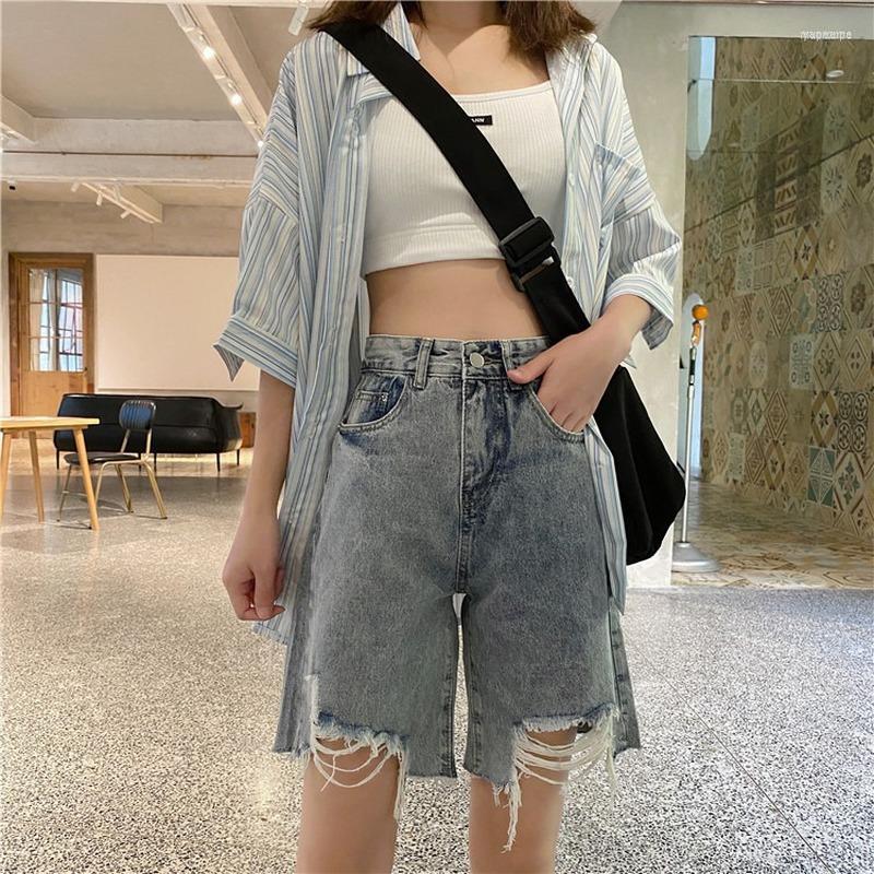 Women' Shorts Women' F GIRLS Women High Waist Chic Design Harajuku Summer Vintage Teens Denim Short Trouser Basic Wide-leg All-match, Blue
Women' Shorts Women' F GIRLS Women High Waist Chic Design Harajuku Summer Vintage Teens Denim Short Trouser Basic Wide-leg All-match, Blue