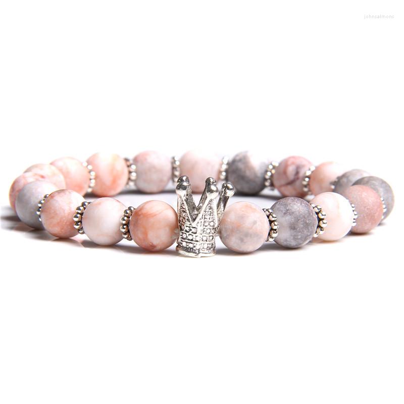Strand Women Natural Pink Zebra Stone Beads Bracelet Fashion Aventurine Watermelon Beaded Crown Charm Jewelry Gifts
Strand Women Natural Pink Zebra Stone Beads Bracelet Fashion Aventurine Watermelon Beaded Crown Charm Jewelry Gifts