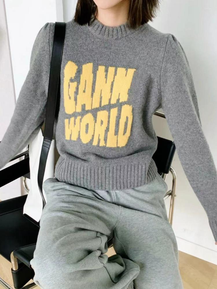 Women's Sweaters 2022 Autumn And Winter Letter Knitted Wool Blended Round Neck Sweater Women Casual Long-sleeved Pullover, Gray
Women's Sweaters 2022 Autumn And Winter Letter Knitted Wool Blended Round Neck Sweater Women Casual Long-sleeved Pullover, Gray