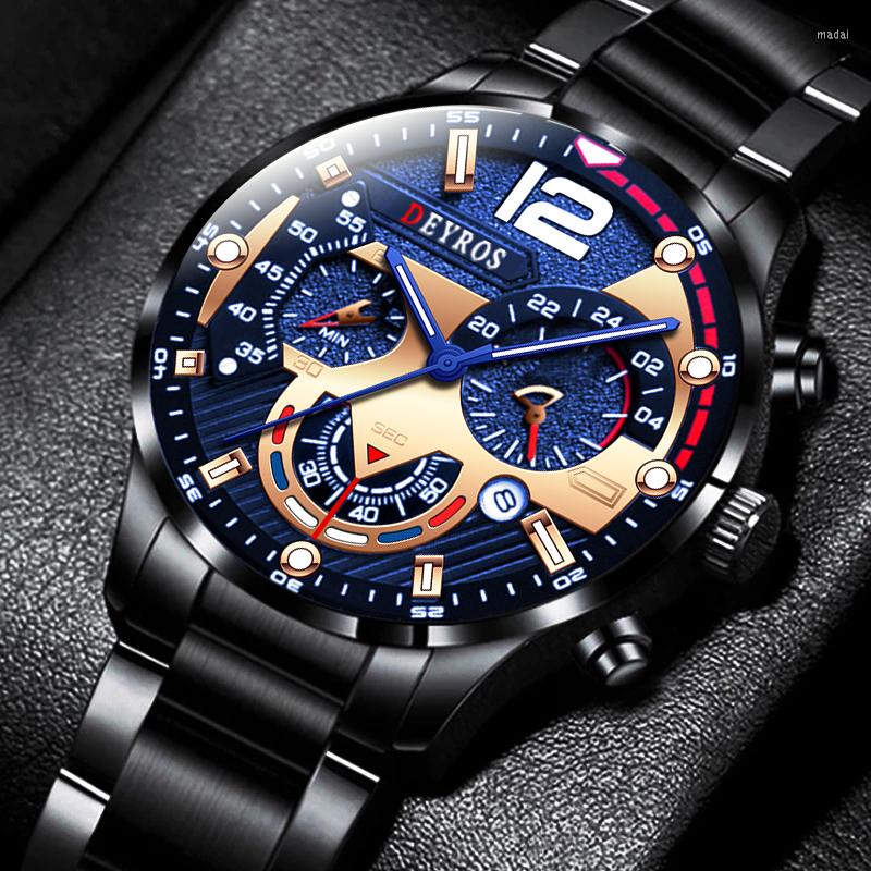 Wristwatches Reloj Hombre 2022 Fashion Mens Stainless Steel Watches Luxury Men Business Casual Leather Quartz Wrist Watch Relogio Masculino, As shown 3
Wristwatches Reloj Hombre 2022 Fashion Mens Stainless Steel Watches Luxury Men Business Casual Leather Quartz Wrist Watch Relogio Masculino, As shown 3