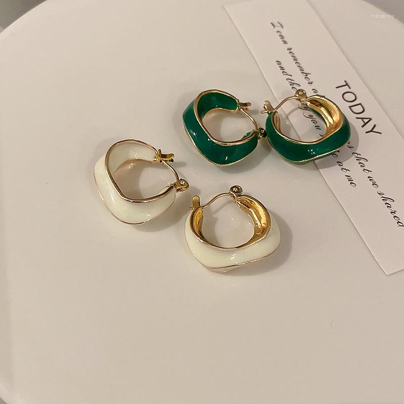 Hoop Earrings VSnow Designed Irregular Geometric Earring For Women Textured Green White Gold Color Metallic Jewellery
Hoop Earrings VSnow Designed Irregular Geometric Earring For Women Textured Green White Gold Color Metallic Jewellery
