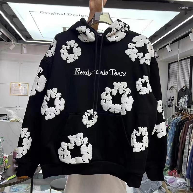 Men's Hoodies High Street Cotton Foam Printed Letters Embroidered Casual Hoodie, Black
Men's Hoodies High Street Cotton Foam Printed Letters Embroidered Casual Hoodie, Black
