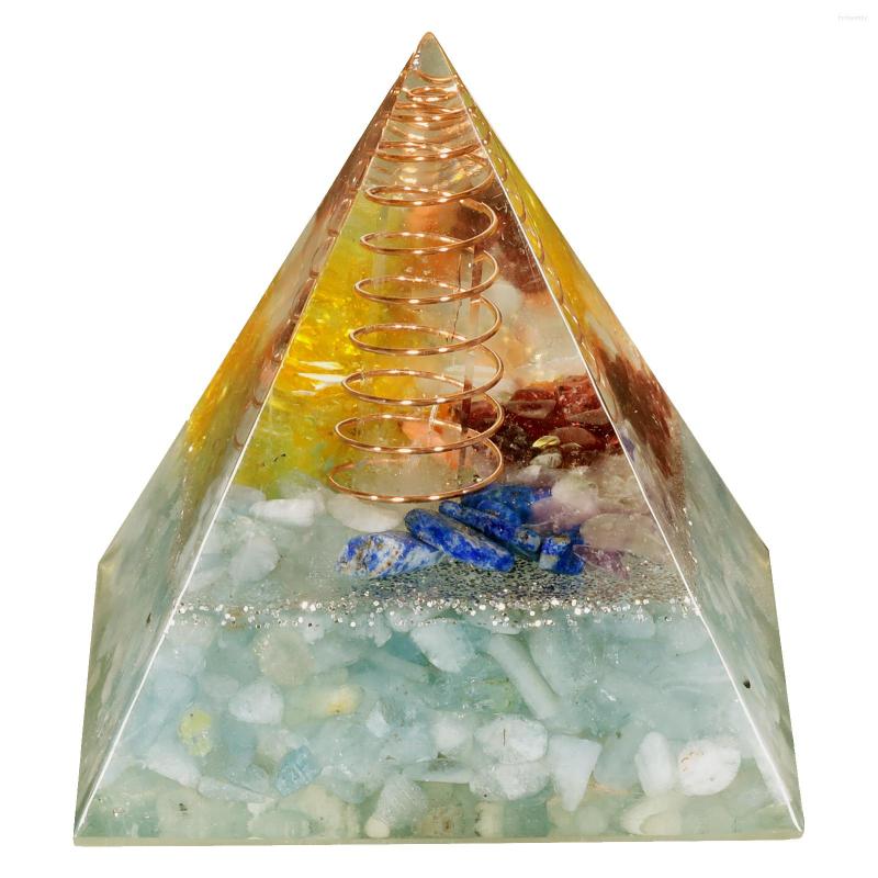 Jewelry Pouches TUMBEELLUWA Natural Aquamarine Orgone Pyramid 7Chakra Energy Generator For Meditation Yoga Chakra Balancing Resin Ornaments
Jewelry Pouches TUMBEELLUWA Natural Aquamarine Orgone Pyramid 7Chakra Energy Generator For Meditation Yoga Chakra Balancing Resin Ornaments