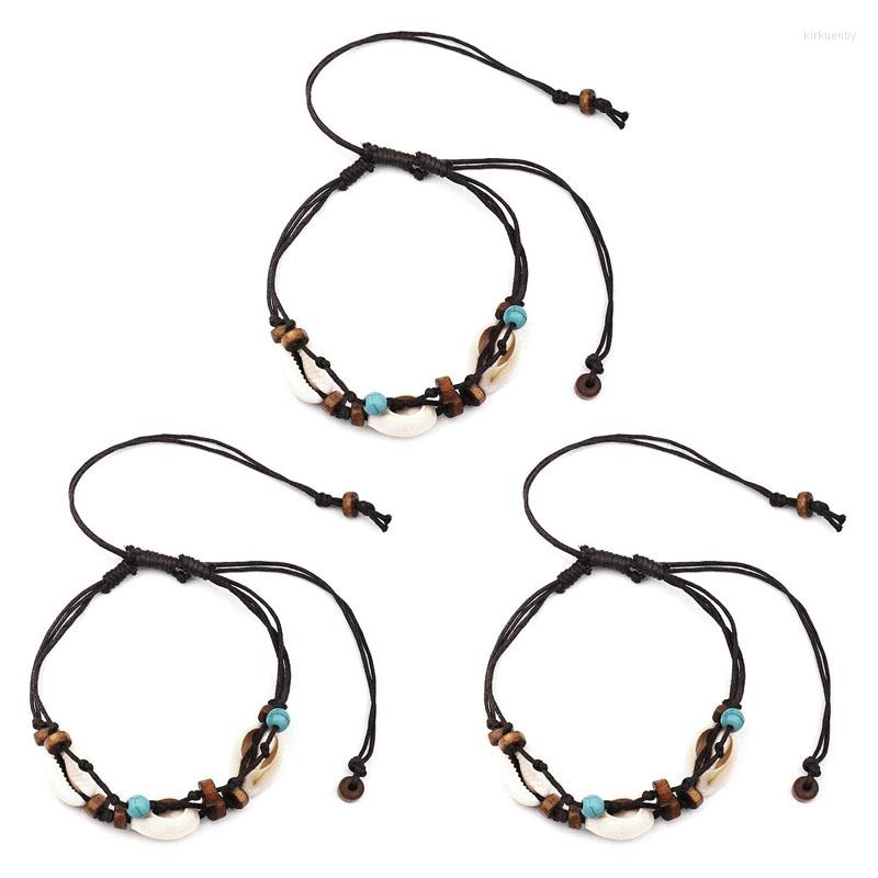 Anklets 3X Boho Natural Sea Shell Stone For Women Wood Bead Seashell Ankle Bracelet On Leg Foot Chain Wax Rope Anklet
Anklets 3X Boho Natural Sea Shell Stone For Women Wood Bead Seashell Ankle Bracelet On Leg Foot Chain Wax Rope Anklet