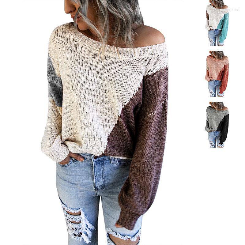 Women' Sweaters Women O Neck Loose Knitted Femme Casual Long Sleeve Top 2022 Autumn Winter Patchwork Pullover Sweater
Women' Sweaters Women O Neck Loose Knitted Femme Casual Long Sleeve Top 2022 Autumn Winter Patchwork Pullover Sweater