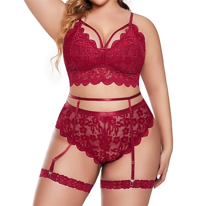 Sexy Set Plus Size 2 Pieces Lingerie Set Women Embroidery Floral Lace Padded Bra Panties Garter High Waist Lingerie Sets Exotic Sleepwear, Red
Sexy Set Plus Size 2 Pieces Lingerie Set Women Embroidery Floral Lace Padded Bra Panties Garter High Waist Lingerie Sets Exotic Sleepwear, Red