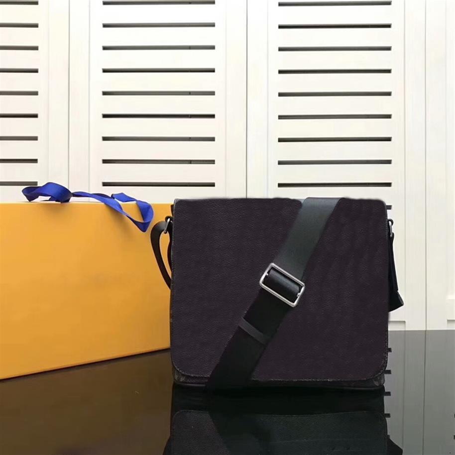 

District Pm M44000 Men Messenger Bags Shoulder Belt Bag Totes Portfolio Briefcases Duffle Luggage Handbags247B, With dustbag