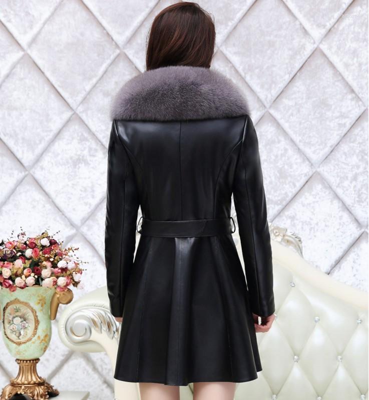 Women' Fur -selling Leather Mimics The Skin Of Women With Long Collar Jackets And Stylish Cotton Pu Fashion Trend, Red
Women' Fur -selling Leather Mimics The Skin Of Women With Long Collar Jackets And Stylish Cotton Pu Fashion Trend, Red