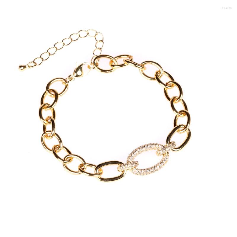 Charm Bracelets EYIKA Luxury Gold Silver Color For Women Men Thick Link Chain Oval Zircon Bangle Fashion Crystal Punk Jewelry Gifts
Charm Bracelets EYIKA Luxury Gold Silver Color For Women Men Thick Link Chain Oval Zircon Bangle Fashion Crystal Punk Jewelry Gifts