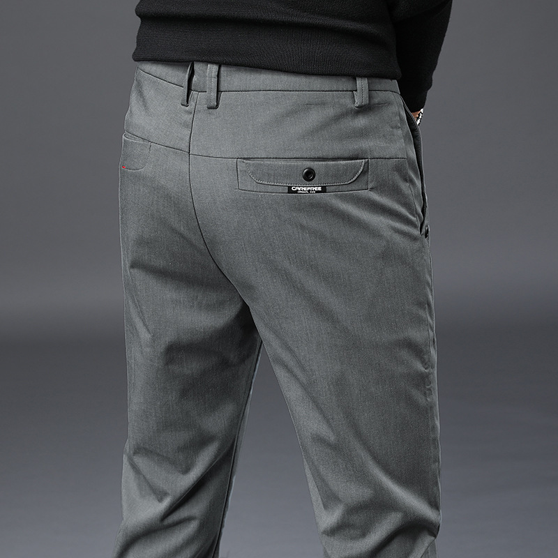 Men's Pants Men's Spring Pants Men Stretch Casual Slim Fit Cotton Regular Work Pants for Man Business Classic Korean Trousers Male 221010, Black 
Men's Pants Men's Spring Pants Men Stretch Casual Slim Fit Cotton Regular Work Pants for Man Business Classic Korean Trousers Male 221010, Black