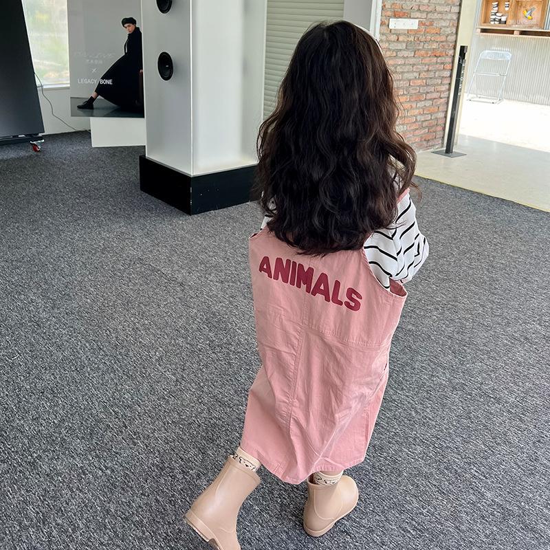 Girl Dresses Children Dress 2022 Spring Autumn Korea Letter Printed Sweet Casual Fashion Knee Length Suspenders Straight Kids, Pink
Girl Dresses Children Dress 2022 Spring Autumn Korea Letter Printed Sweet Casual Fashion Knee Length Suspenders Straight Kids, Pink