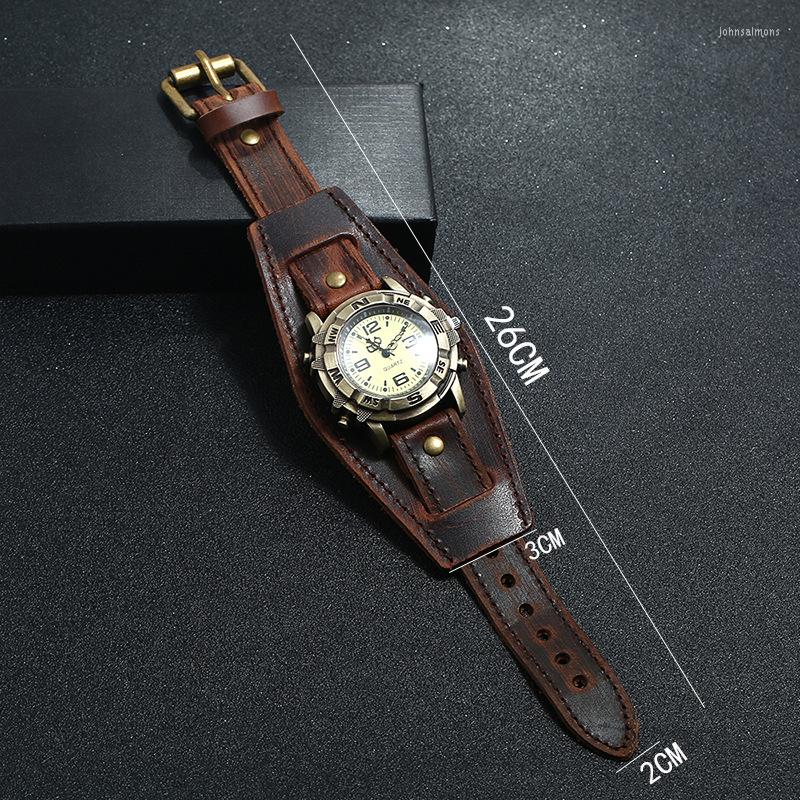 Bangle 2022 Vintage Wide Leather Watch Bracelet Versatile Fashion Men Women Punk Hip Hop Watches
Bangle 2022 Vintage Wide Leather Watch Bracelet Versatile Fashion Men Women Punk Hip Hop Watches