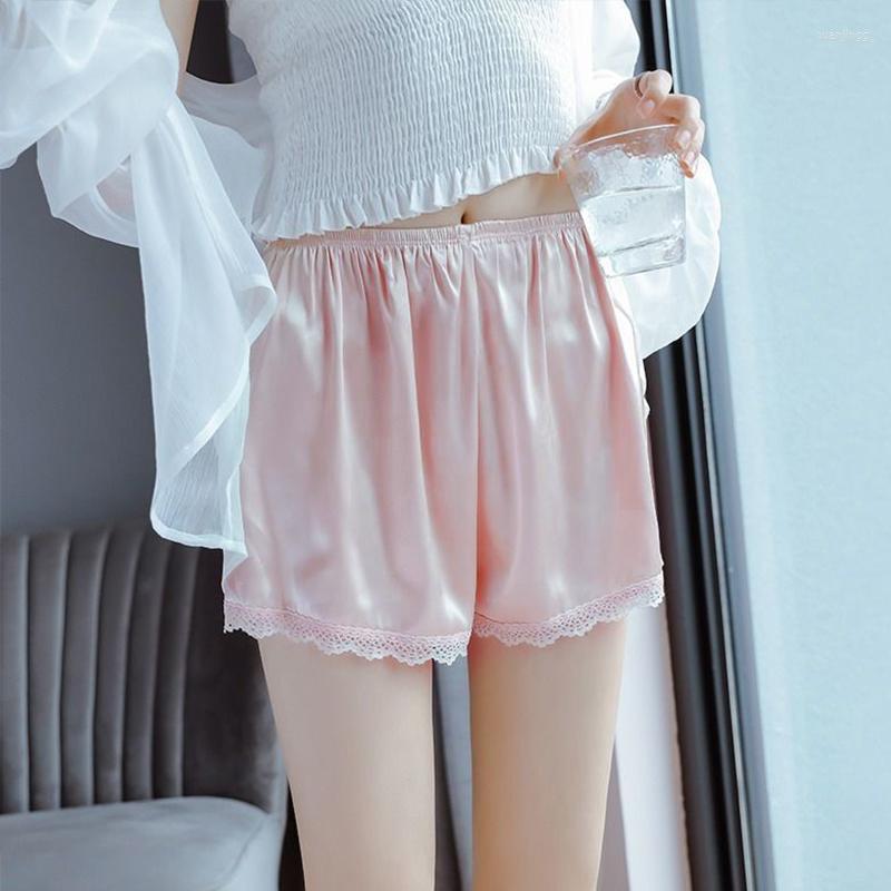 Women's Panties Safety Shorts Pants Women Spring Summer Satin Silky Lace Loose Waist Home Sleep Nightwear Bottom Thin Pajamas, White
Women's Panties Safety Shorts Pants Women Spring Summer Satin Silky Lace Loose Waist Home Sleep Nightwear Bottom Thin Pajamas, White