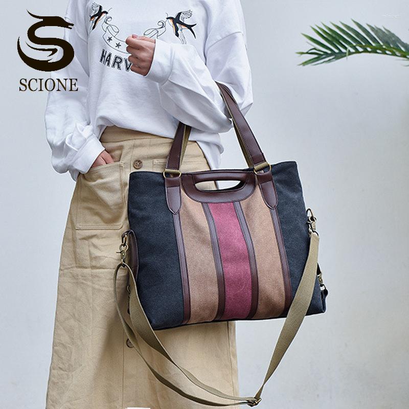 Evening Bags Women Canvas Shoulder Female Fashion Stripe Crossbody Bag Large Casual Tote Weekend Travel Handbags, Black
Evening Bags Women Canvas Shoulder Female Fashion Stripe Crossbody Bag Large Casual Tote Weekend Travel Handbags, Black