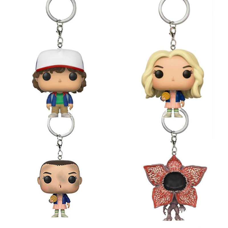 Key Rings pops anime stranger things 4 eleven dustin Demogorgon figure keychain keyring for women men trinket keyfob car key bag pendant L221010
Key Rings pops anime stranger things 4 eleven dustin Demogorgon figure keychain keyring for women men trinket keyfob car key bag pendant L221010