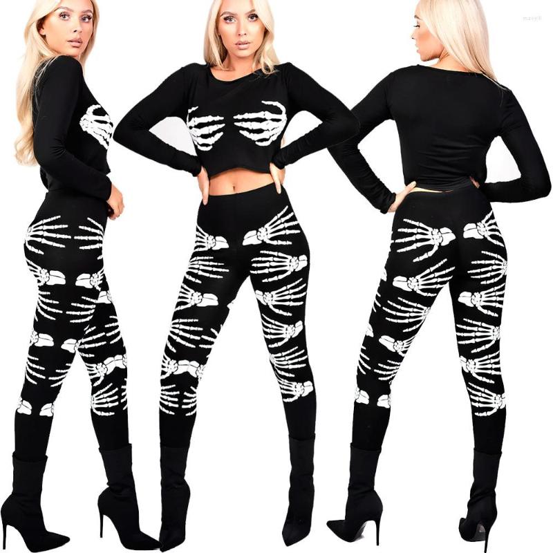 Women' Two Piece Pants Halloween Fashion Women Casual Skull Print Autumn Sexy Cosplay Costumes Suit Long Sleeve Romper Slim Female, Black
Women' Two Piece Pants Halloween Fashion Women Casual Skull Print Autumn Sexy Cosplay Costumes Suit Long Sleeve Romper Slim Female, Black
