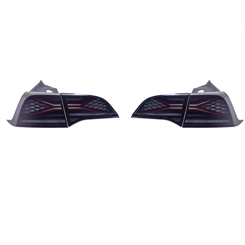Car Lights For Tesla Model 3 Model Y LED Dynamic Turn Signal Tail Light With Sequential Animation Reversing Brake Taillights