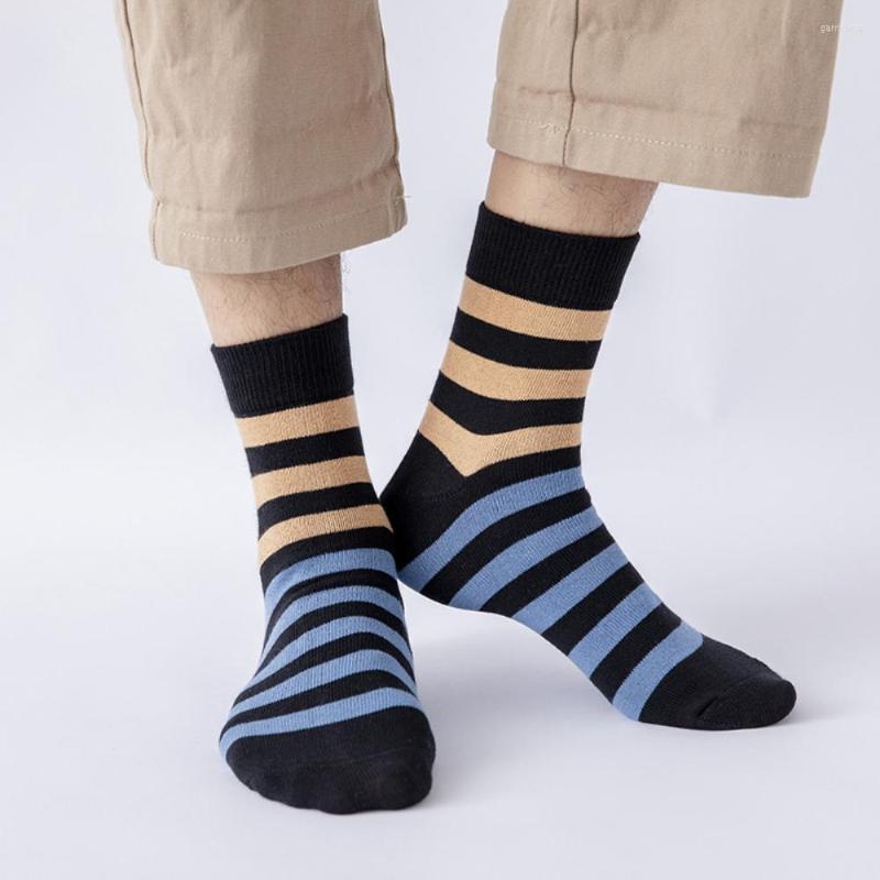 Men's Socks 3 Pairs/Lot High Quality Men's Fashion Striped Male Casual Comfortable Soft Cotton Mid Stockings Autumn Winter
Men's Socks 3 Pairs/Lot High Quality Men's Fashion Striped Male Casual Comfortable Soft Cotton Mid Stockings Autumn Winter