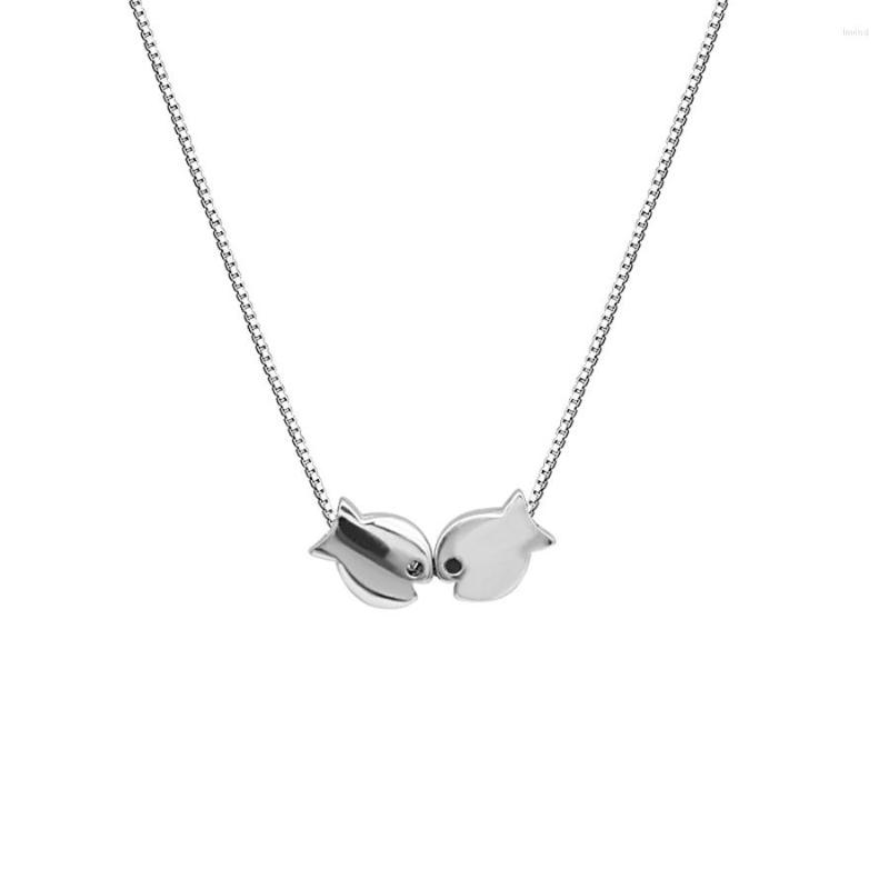Chains OneQuarter Women Pisces Necklace Chain Simple S925 Sterling Silver Necklaces Personalized Girl Friend Jewelry
Chains OneQuarter Women Pisces Necklace Chain Simple S925 Sterling Silver Necklaces Personalized Girl Friend Jewelry
