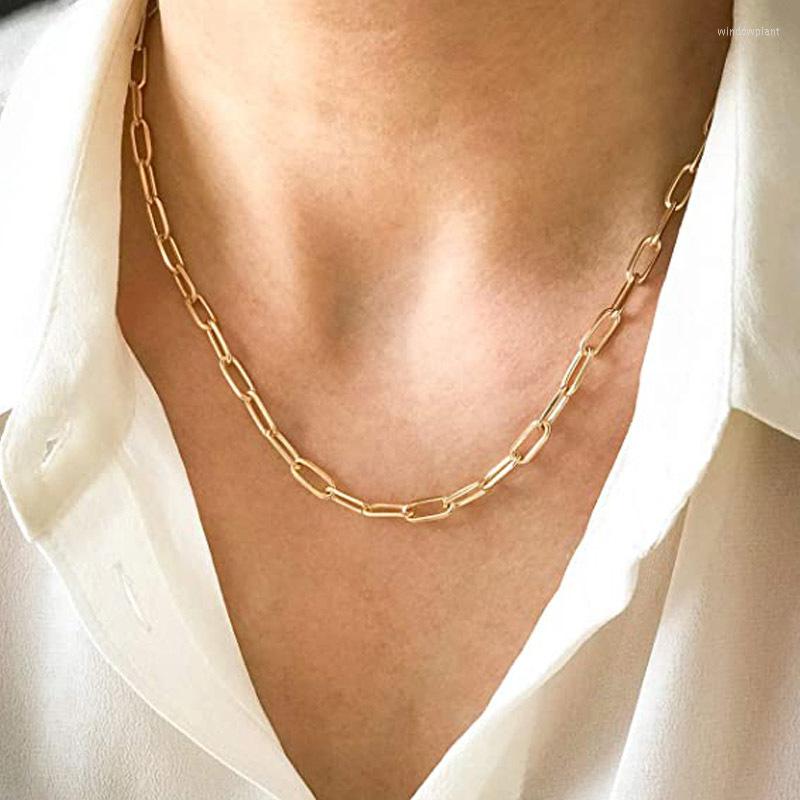 Chains 14K Gold Silver Plated Dainty Rectangle Paperclip Link Chain Necklace For Women Girls Stainless Steel Choker Trend Jewelry 2022
Chains 14K Gold Silver Plated Dainty Rectangle Paperclip Link Chain Necklace For Women Girls Stainless Steel Choker Trend Jewelry 2022