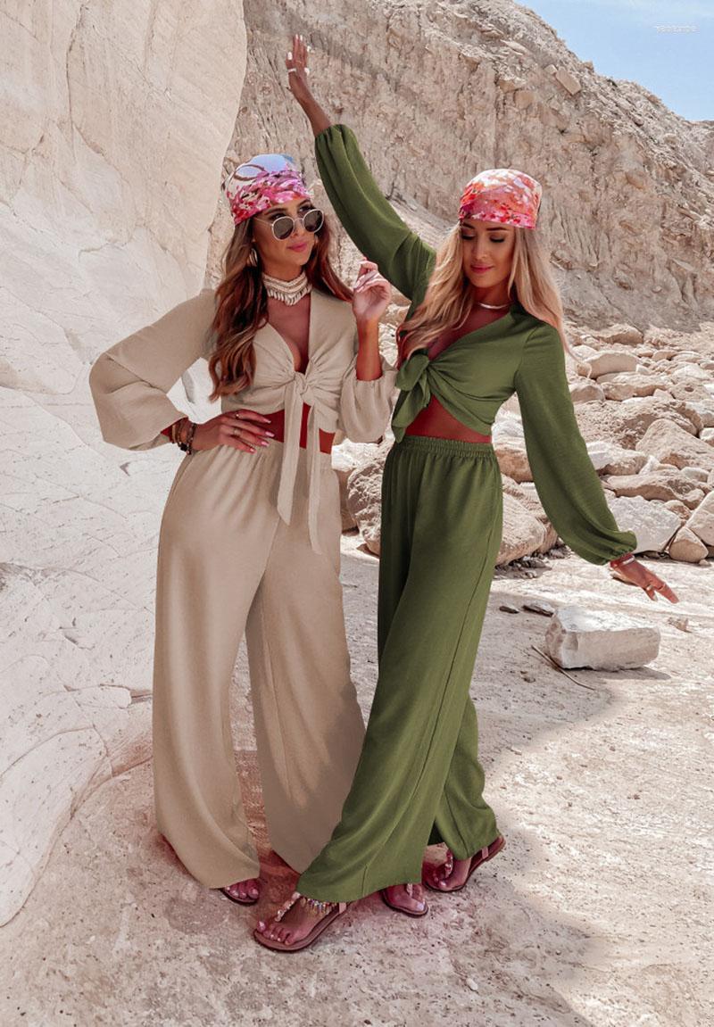 Women' Two Piece Pants Women' 2022 Autumn Women Matching Sets Solid Color Wide Leg Pant With Sexy Bandage Tops Trousers Winter Female, Army green
Women' Two Piece Pants Women' 2022 Autumn Women Matching Sets Solid Color Wide Leg Pant With Sexy Bandage Tops Trousers Winter Female, Army green