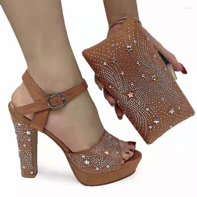 Dress Shoes Arrival Italian Design Brown Ladies Shoe With Matching Bag Set 2022 Nigerian And For Wedding Sandal Purse, 926-3colorful
Dress Shoes Arrival Italian Design Brown Ladies Shoe With Matching Bag Set 2022 Nigerian And For Wedding Sandal Purse, 926-3colorful
