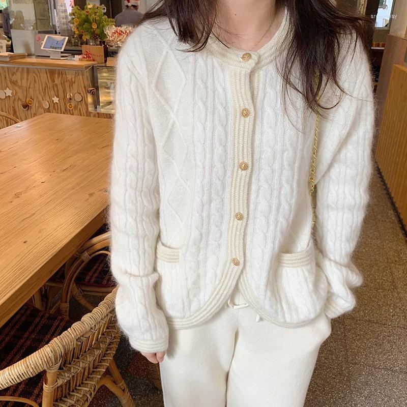 Women's Knits Casual Cardigan Women O-Neck Full Sleeve Solid Knitted Sweaters Spring Autumn Korean Fashion Thicken Warm Knitwear Female, Beige
Women's Knits Casual Cardigan Women O-Neck Full Sleeve Solid Knitted Sweaters Spring Autumn Korean Fashion Thicken Warm Knitwear Female, Beige
