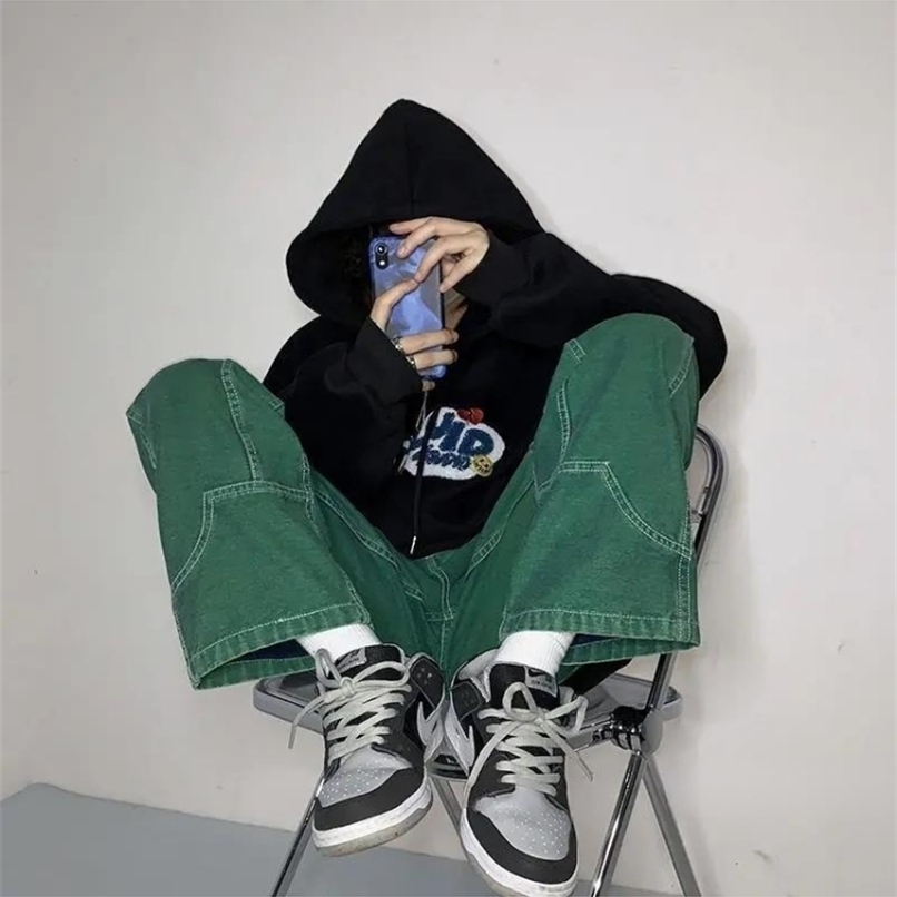Women's Jeans HOUZHOU Streetwear Vintage Green Baggy Women Hippie High Street Wide Leg Denim Pants Harajuku Oversize Loose Pink Trousers 221010
Women's Jeans HOUZHOU Streetwear Vintage Green Baggy Women Hippie High Street Wide Leg Denim Pants Harajuku Oversize Loose Pink Trousers 221010