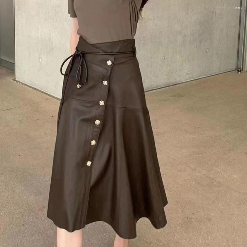 Skirts 2022 Autumn OL High-rise Leather Skirt Chic Women's High Quality Designer Genuine-Leather C794, Black
Skirts 2022 Autumn OL High-rise Leather Skirt Chic Women's High Quality Designer Genuine-Leather C794, Black