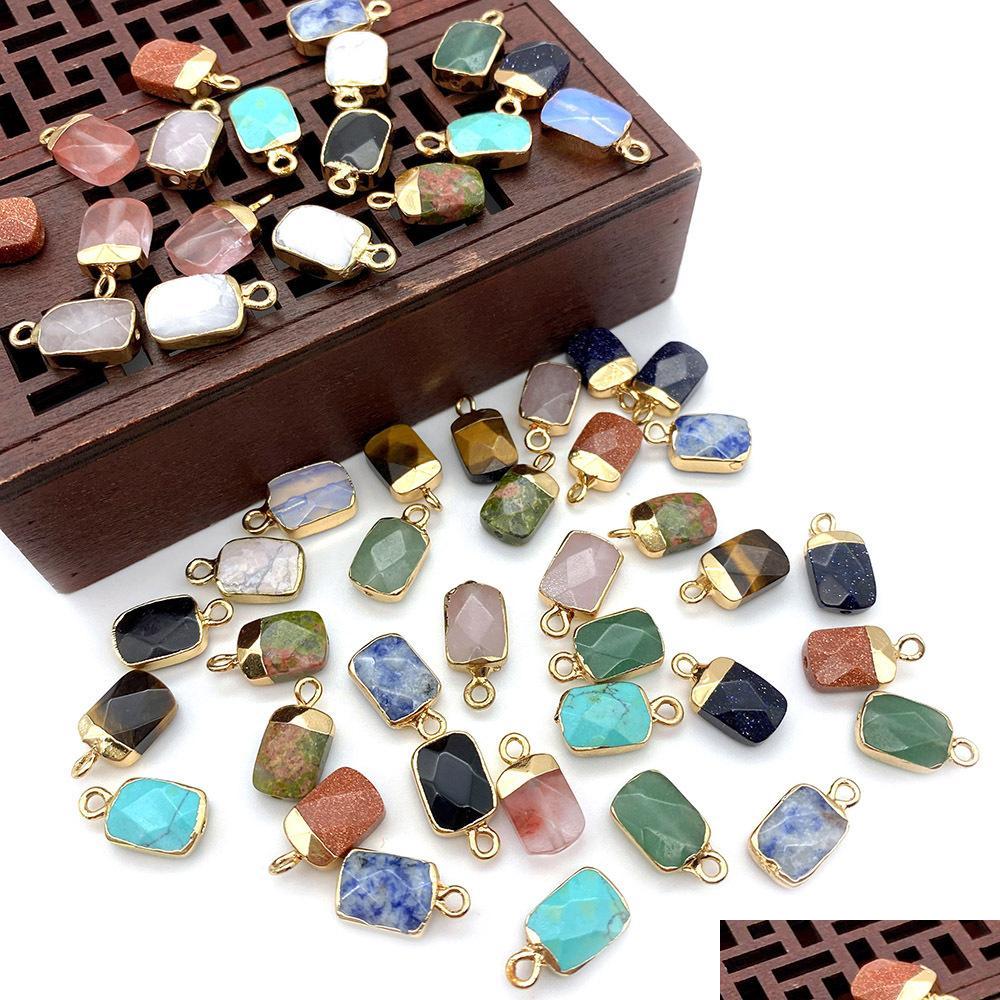 Charms 8X15Mm Gold Edge Natural Crystal Rec Stone Charms Rose Quartz Pendants Trendy For Jewelry Making Wholesale Drop Delivery 2022 Dhryd
Charms 8X15Mm Gold Edge Natural Crystal Rec Stone Charms Rose Quartz Pendants Trendy For Jewelry Making Wholesale Drop Delivery 2022 Dhryd