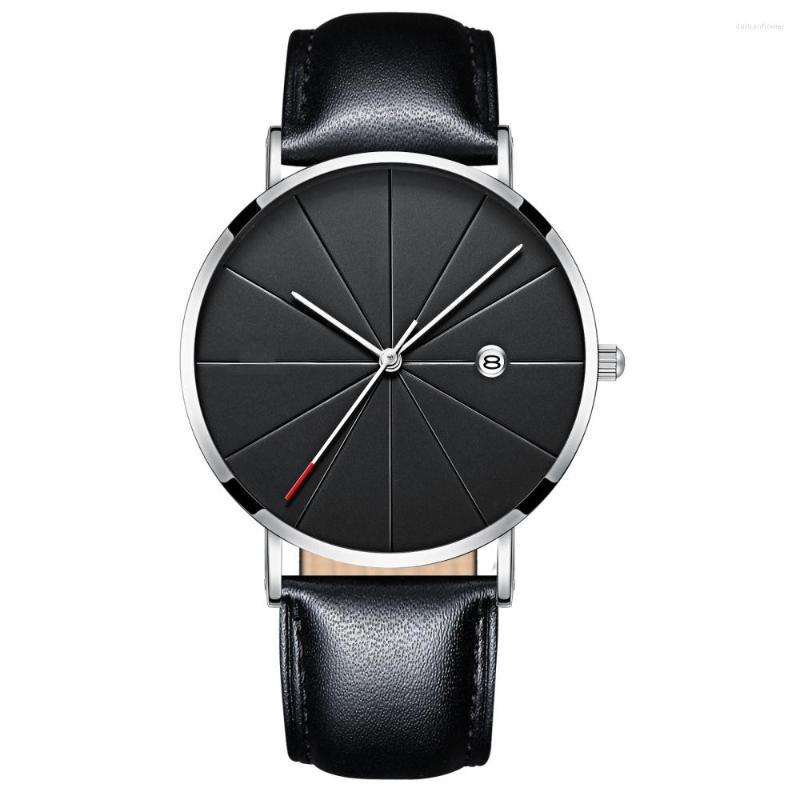 Wristwatches 2022 Top Brand Men Watch Leather Strap Quartz Watches Calendar For Clock Male Dress Hodinky Horloges Mannen, Black gray
Wristwatches 2022 Top Brand Men Watch Leather Strap Quartz Watches Calendar For Clock Male Dress Hodinky Horloges Mannen, Black gray