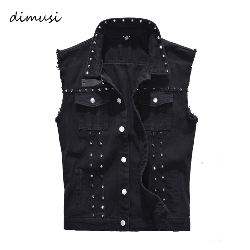 Men's Vests DIMUSI Spring Autumn Mens Vest Vintage Denim Jeans Vest Male Black Sleeveless Jackets Men Rivet Hole Jeans Waistcoats 5XL TA338 221010
Men's Vests DIMUSI Spring Autumn Mens Vest Vintage Denim Jeans Vest Male Black Sleeveless Jackets Men Rivet Hole Jeans Waistcoats 5XL TA338 221010