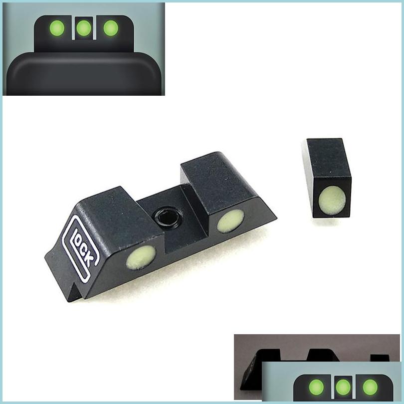 Scope Mounts Accessories Tactical Hunting Pistol Handgun Glow In The Dark Night Sights Front And Rear Sight Set For G 17/19/22/23/24 Dhygp
Scope Mounts Accessories Tactical Hunting Pistol Handgun Glow In The Dark Night Sights Front And Rear Sight Set For G 17/19/22/23/24 Dhygp
