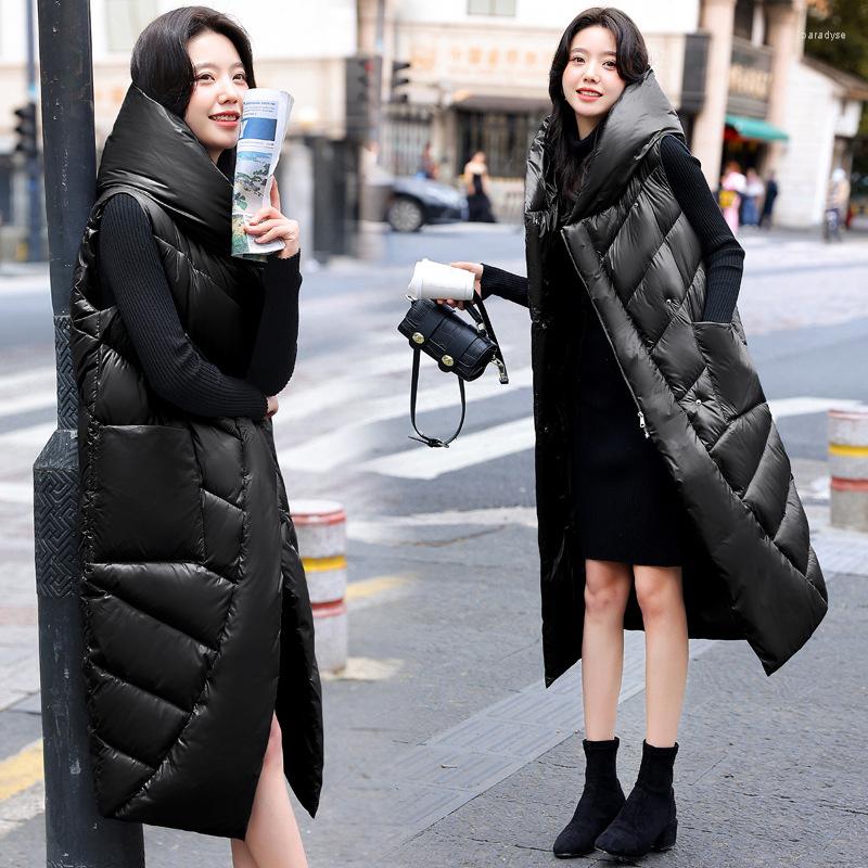 Women's Vests 2022 X-Long Hooded Parkas Fashion Winter Jacket Women Casual Thick Down Cotton Coat Warm Waistcoat Chaleco, White
Women's Vests 2022 X-Long Hooded Parkas Fashion Winter Jacket Women Casual Thick Down Cotton Coat Warm Waistcoat Chaleco, White