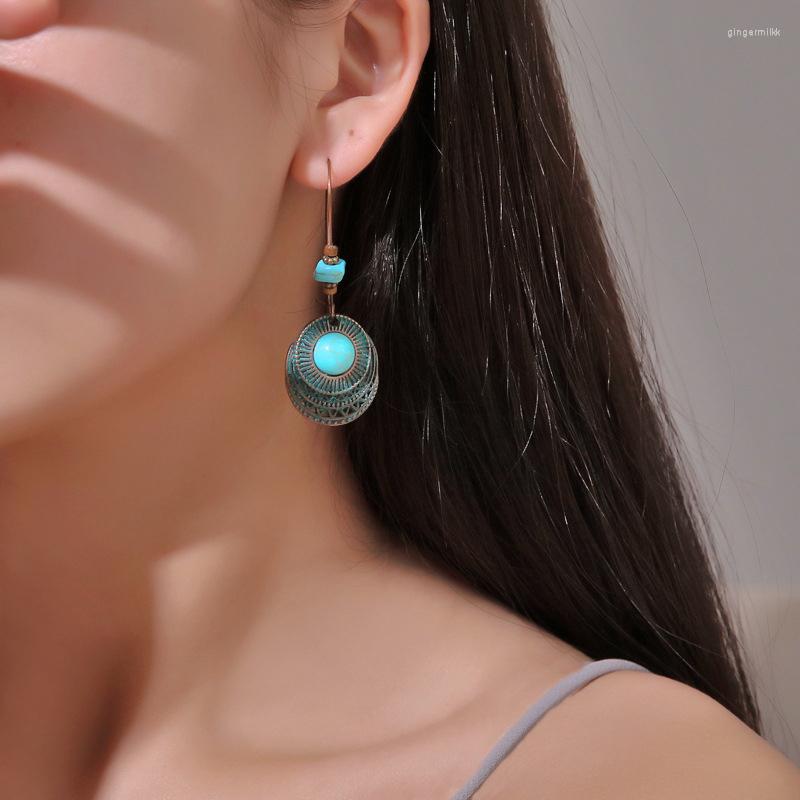 Dangle Earrings Yo Vintage Bohemian Turquoises Drop For Women Ethnic Lovely Retro Silver Color Long Earring Fashion Jewelry Gifts
Dangle Earrings Yo Vintage Bohemian Turquoises Drop For Women Ethnic Lovely Retro Silver Color Long Earring Fashion Jewelry Gifts