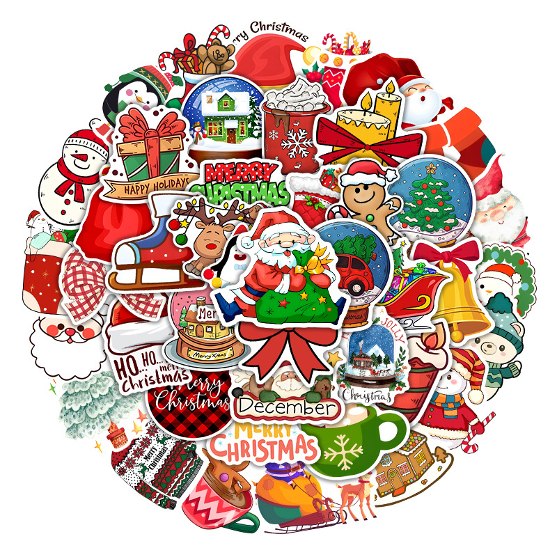 50 Pcs Christmas Stickers Decorations Vinyl Waterproof Santa Claus Sticker for Laptop Water Bottles Envelopes Gifts Tags Crafts, Multi colors
50 Pcs Christmas Stickers Decorations Vinyl Waterproof Santa Claus Sticker for Laptop Water Bottles Envelopes Gifts Tags Crafts, Multi colors