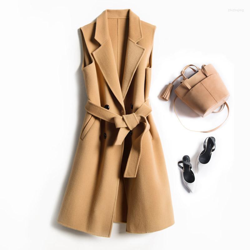 Women' Vests Spring Coat Women Wool Blend Vest Waistcoat Gilet Femme Solid Long Female Sleeveless Jacket, Blue
Women' Vests Spring Coat Women Wool Blend Vest Waistcoat Gilet Femme Solid Long Female Sleeveless Jacket, Blue