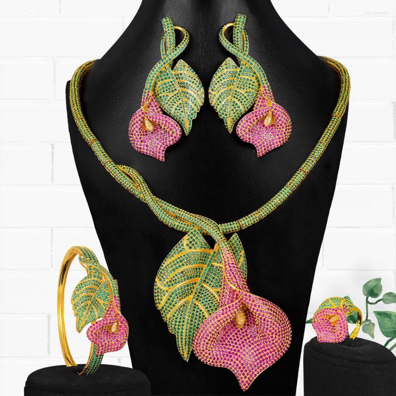 Necklace Earrings Set GODKI Luxury 4PCS Flowers Earring Sets Cubic Zirconia Jewelry For Women Wedding Bridal 2022, Picture shown
Necklace Earrings Set GODKI Luxury 4PCS Flowers Earring Sets Cubic Zirconia Jewelry For Women Wedding Bridal 2022, Picture shown