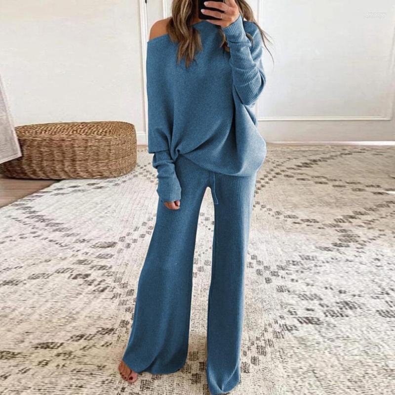Women' Two Piece Pants Women' 2 Pcs/Set Women Tracksuit Solid Color Round Neck Long Sleeves Loose Pullover Soft Casual Wide Leg Top, Black
Women' Two Piece Pants Women' 2 Pcs/Set Women Tracksuit Solid Color Round Neck Long Sleeves Loose Pullover Soft Casual Wide Leg Top, Black