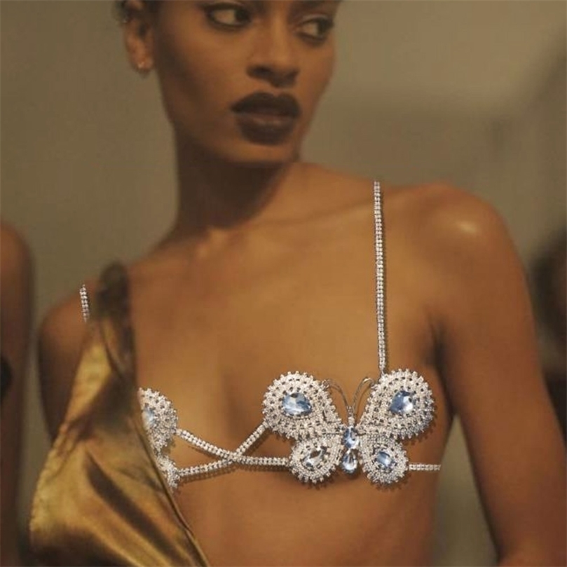 Other Exclusive Butterfly Bra Bikini Top Lingerie for Women Sexy Luxury Crystal Body Chain Harness Necklace Jewelry Party 221008
Other Exclusive Butterfly Bra Bikini Top Lingerie for Women Sexy Luxury Crystal Body Chain Harness Necklace Jewelry Party 221008