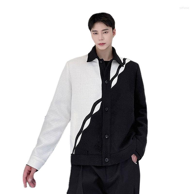 Men's Jackets Mens Net Celebrity Black White Splice Design Streetwear Fashion Show Casual Vintage Short Coat Male Korea Niche Style Jacket, 2508
Men's Jackets Mens Net Celebrity Black White Splice Design Streetwear Fashion Show Casual Vintage Short Coat Male Korea Niche Style Jacket, 2508
